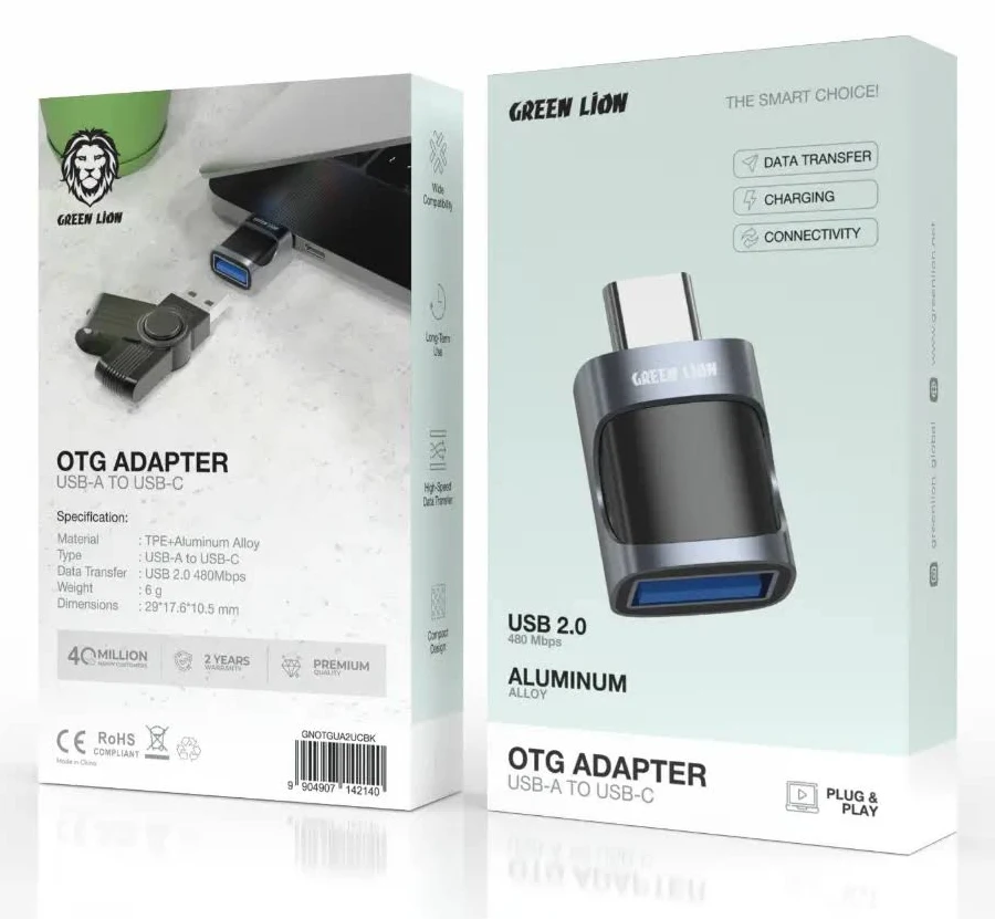 Green Lion OTG ADAPTER USB-A TO USB-C USB 2.0