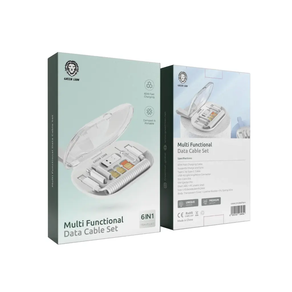 Green Lion  Multifunctional Data cable set white