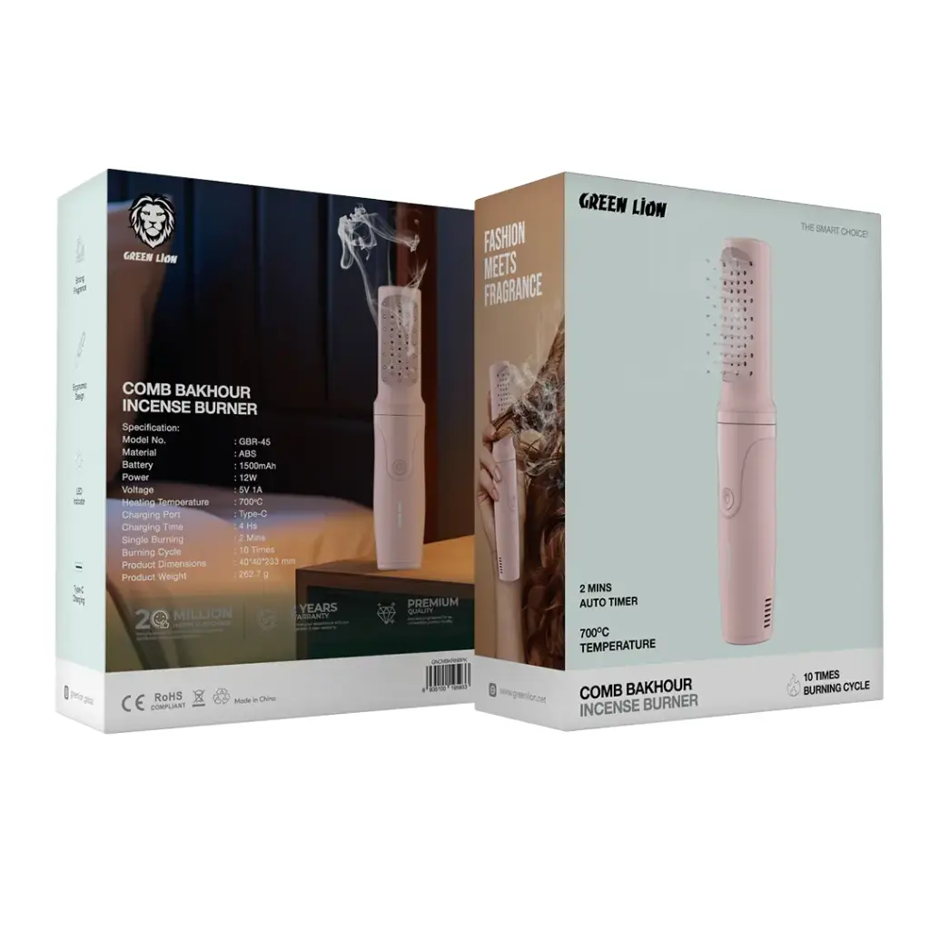Comb Bakhour Incense Burner Pink