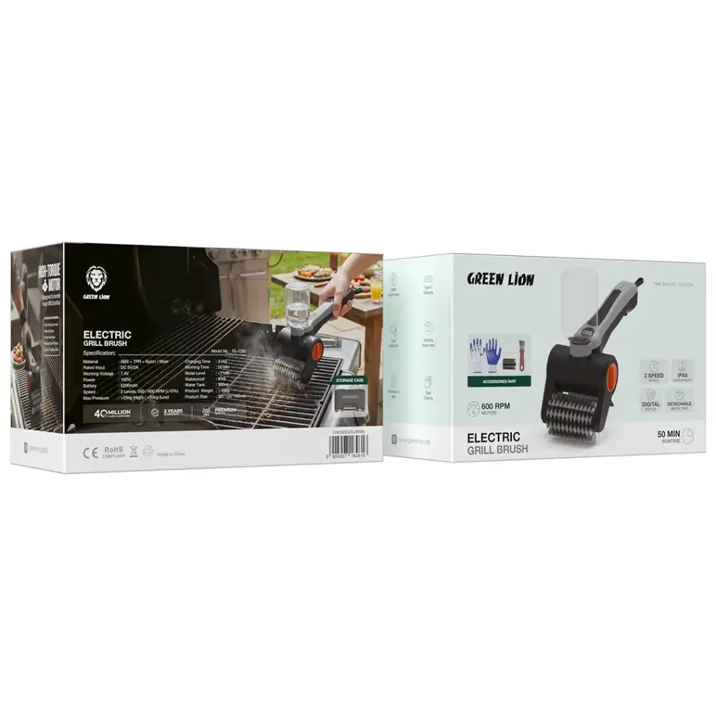 Electric Grill Brush - Black