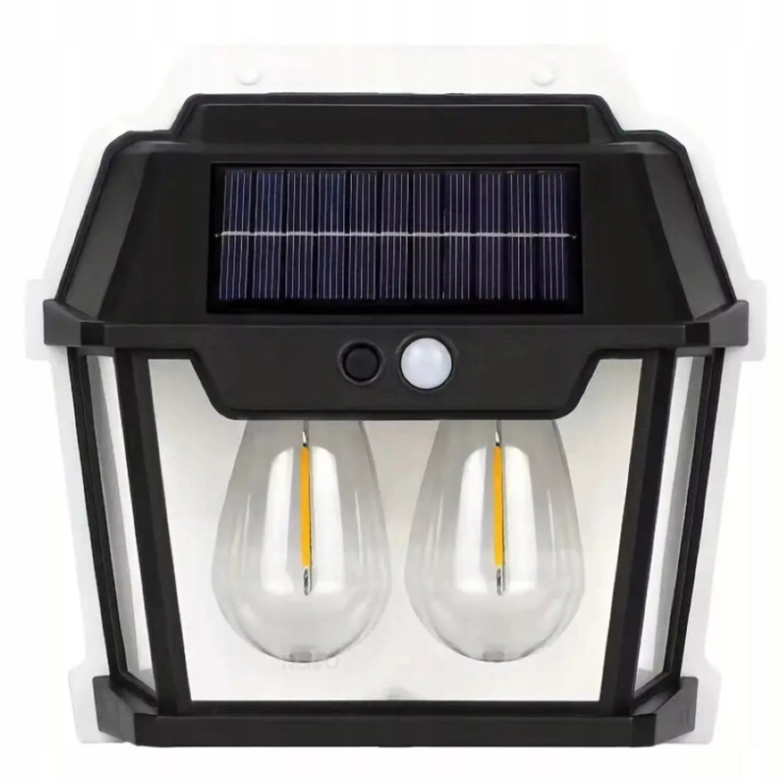 Black Outdoor Solar Motion Sensing Exterior Wall Lamp 2w