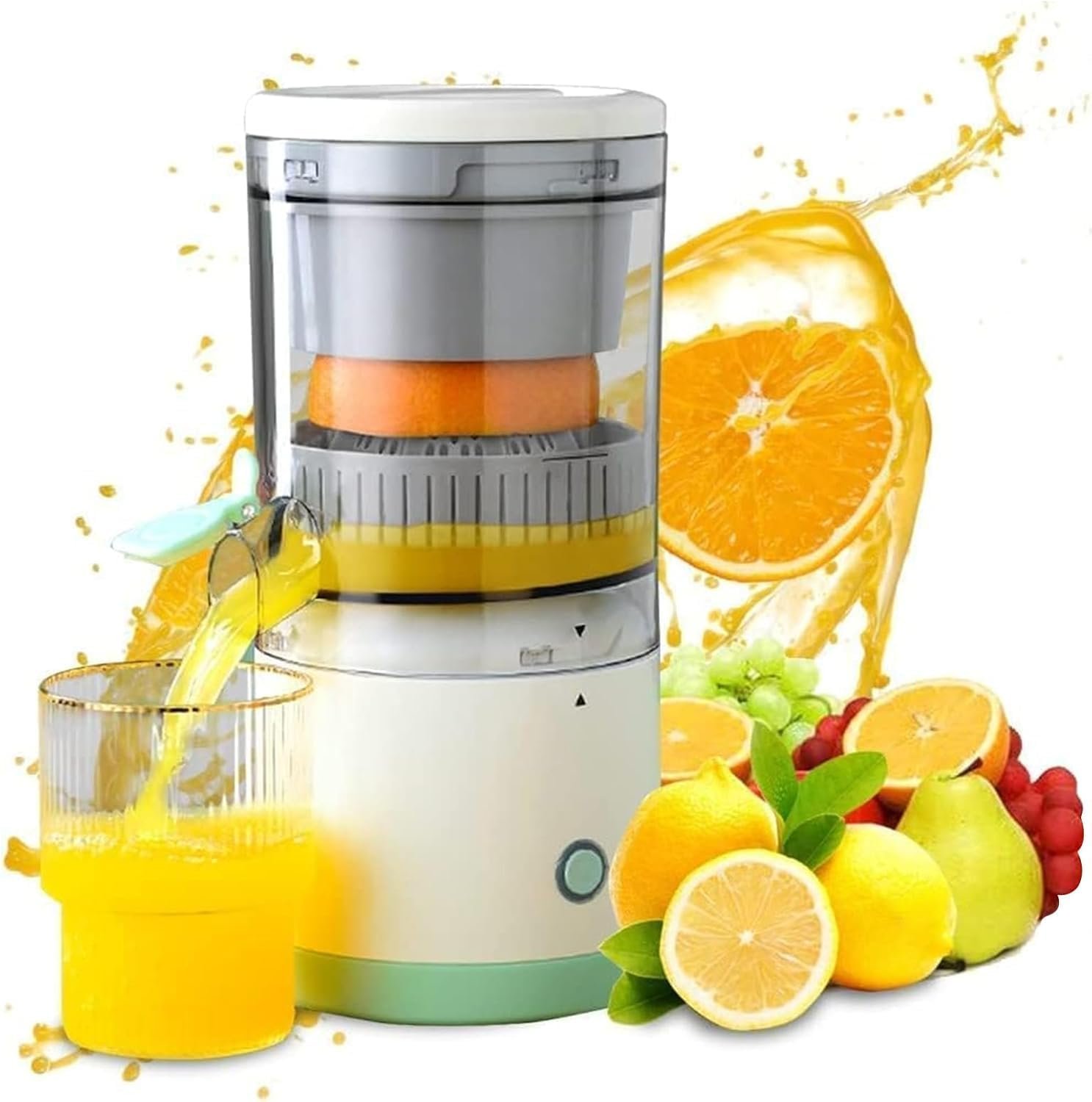 Citrus Juicer Machines Fruit Electric Orange Juicer Squeezer USB Rechargeable Easy