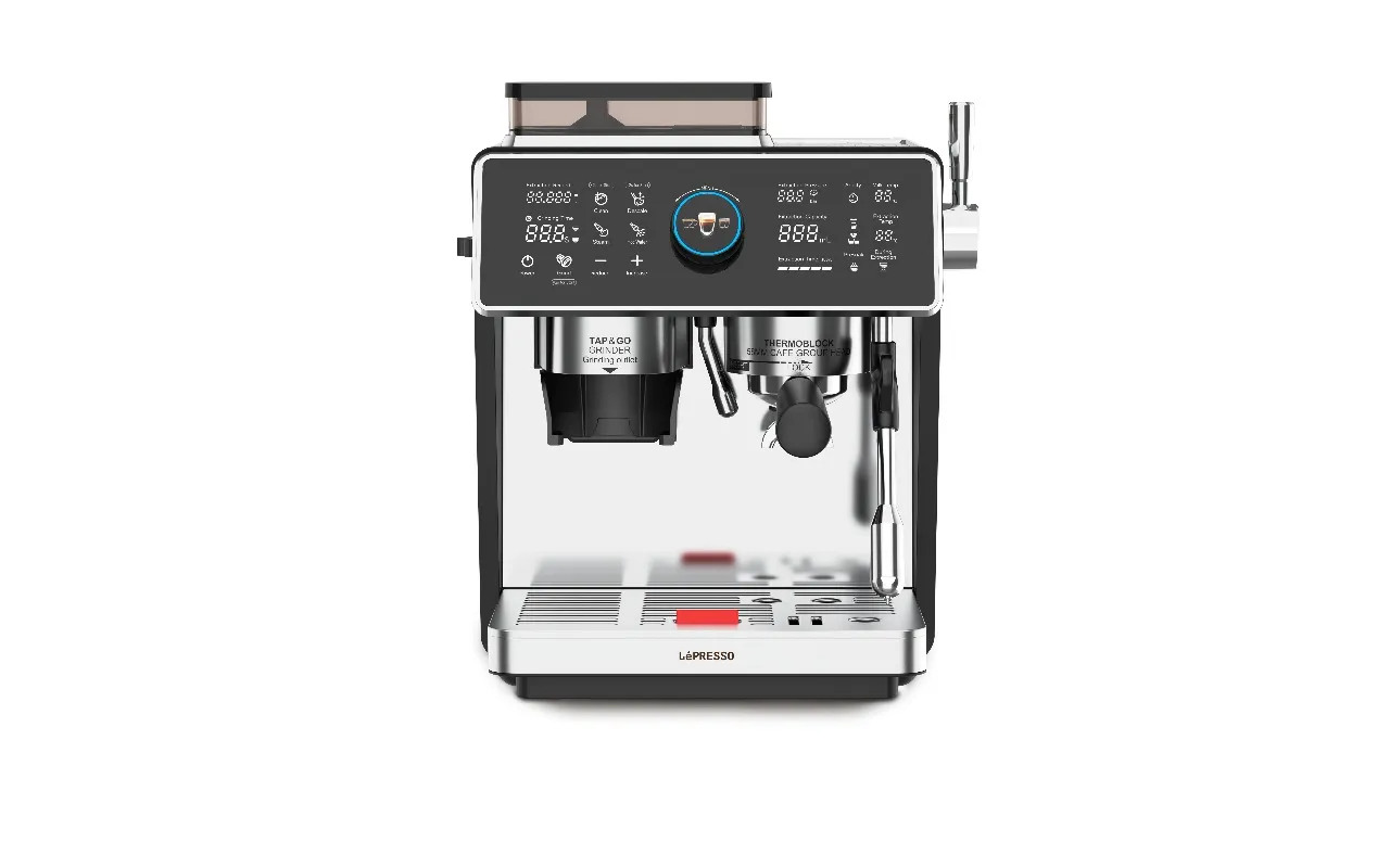 Lepresso-Automatic Dual Boiler Coffee Machine with Touch Display - Silver
