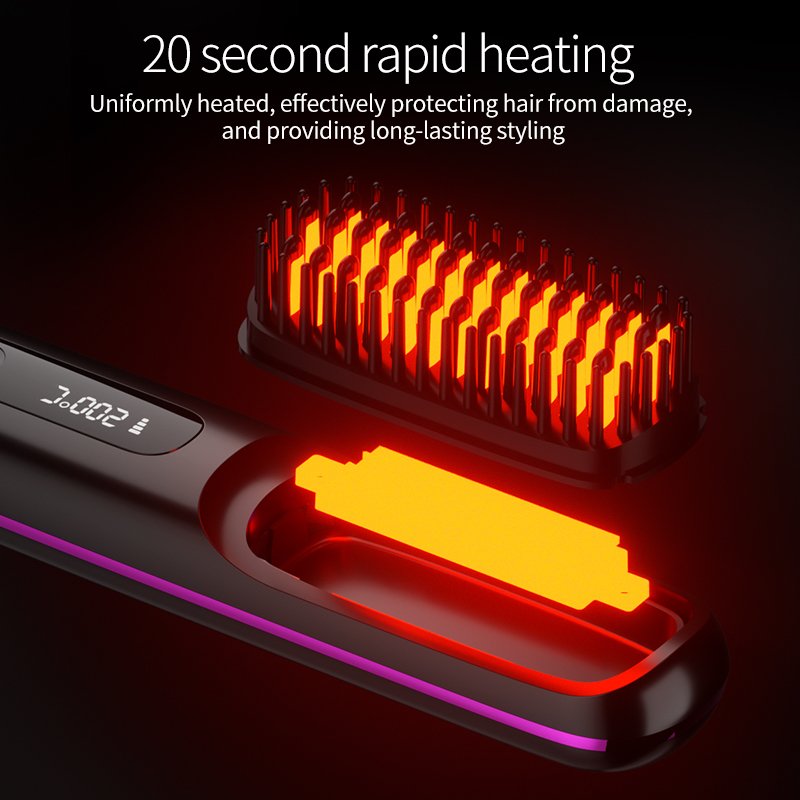 Portable Hair Straightening Brush