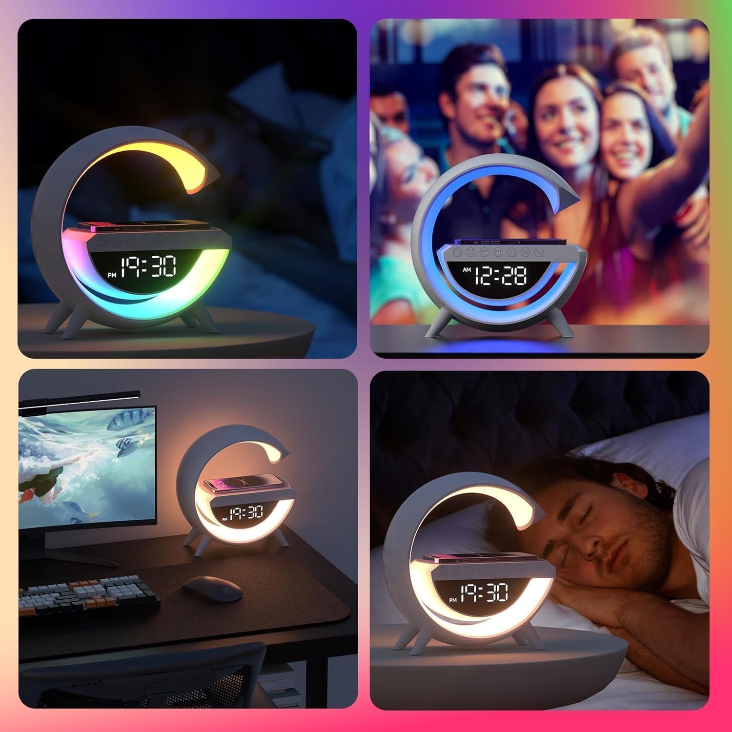 led wirless charging speaker