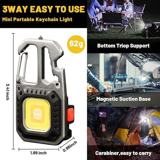 Small LED Flashlight tripod Rechargeable