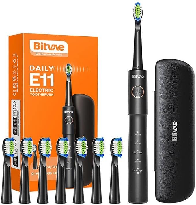 Bitvae BV E11 Electric Toothbrush for Adults, Automatic Electric Toothbrush