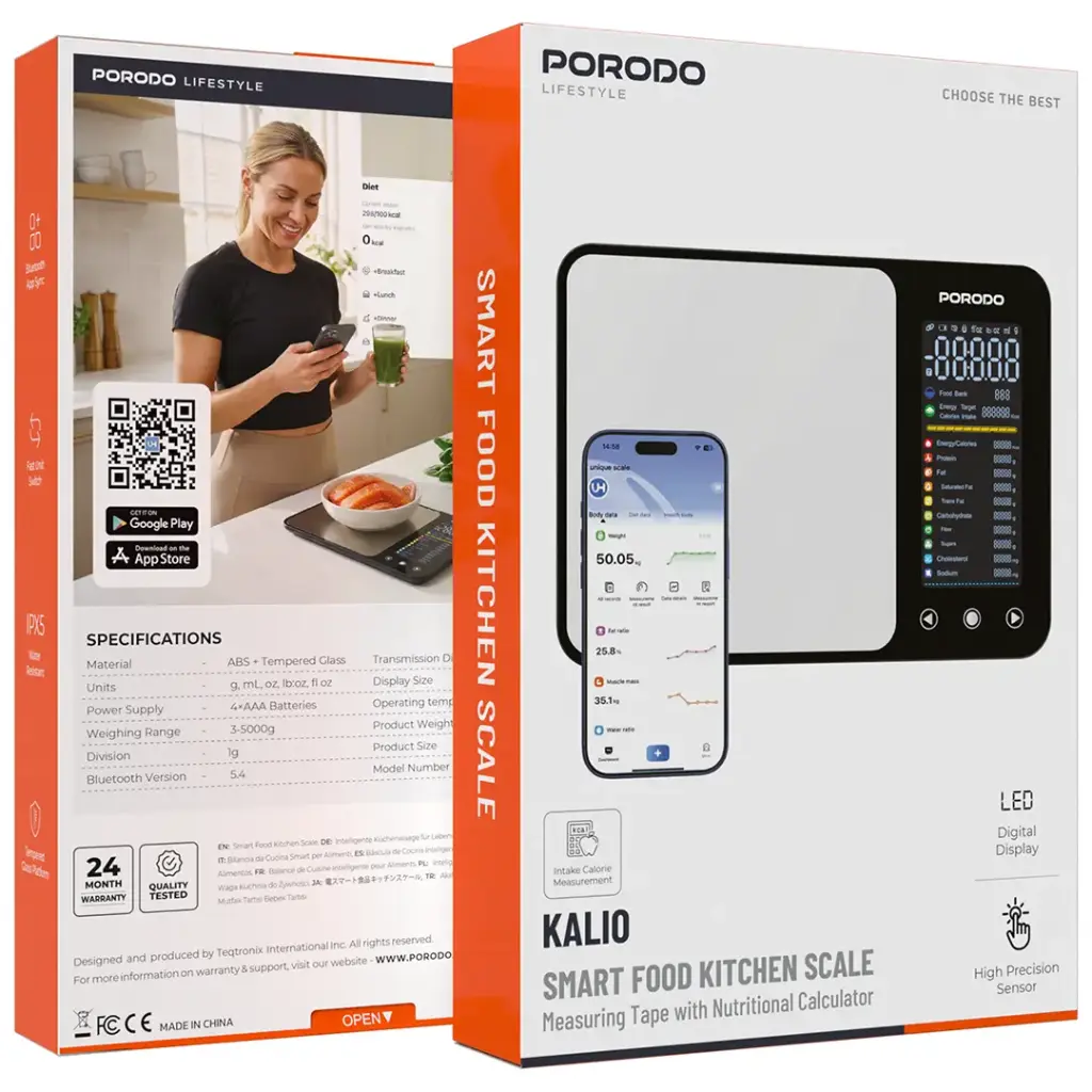 Porodo Lifestyle Kalio Smart Food Kitchen Scale