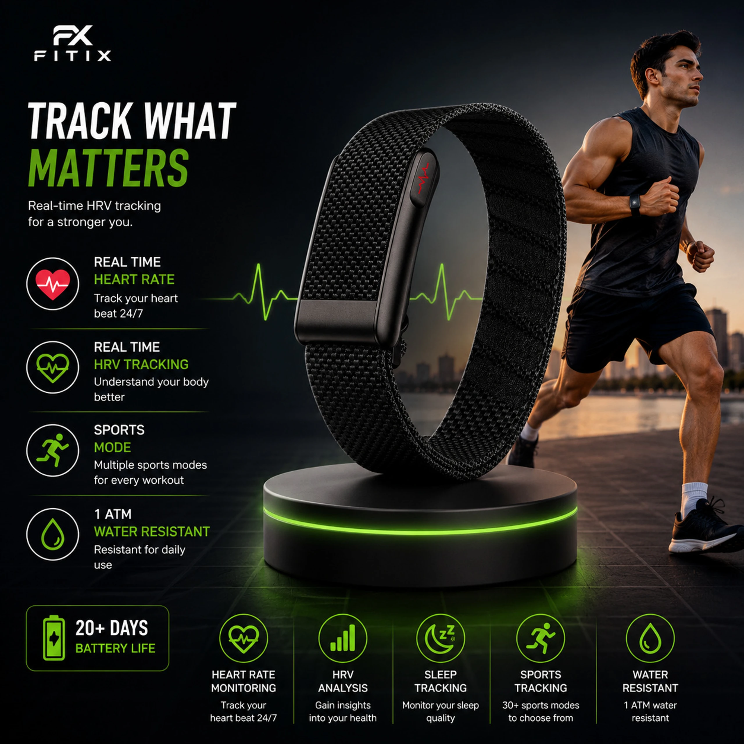 Loop Smart Fitness Band with Heart Rate