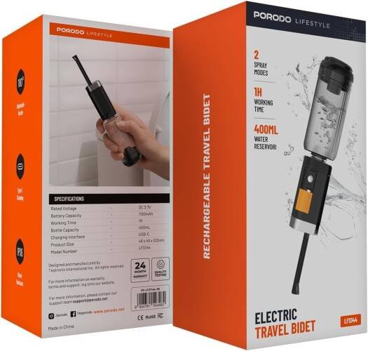 Porodo Lifestyle Electric Travel Bidet