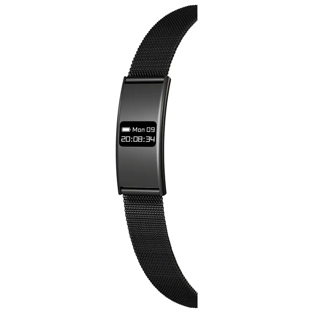 Porodo Slim Smart  Bracelet Fitness Tracker with  Display - Black