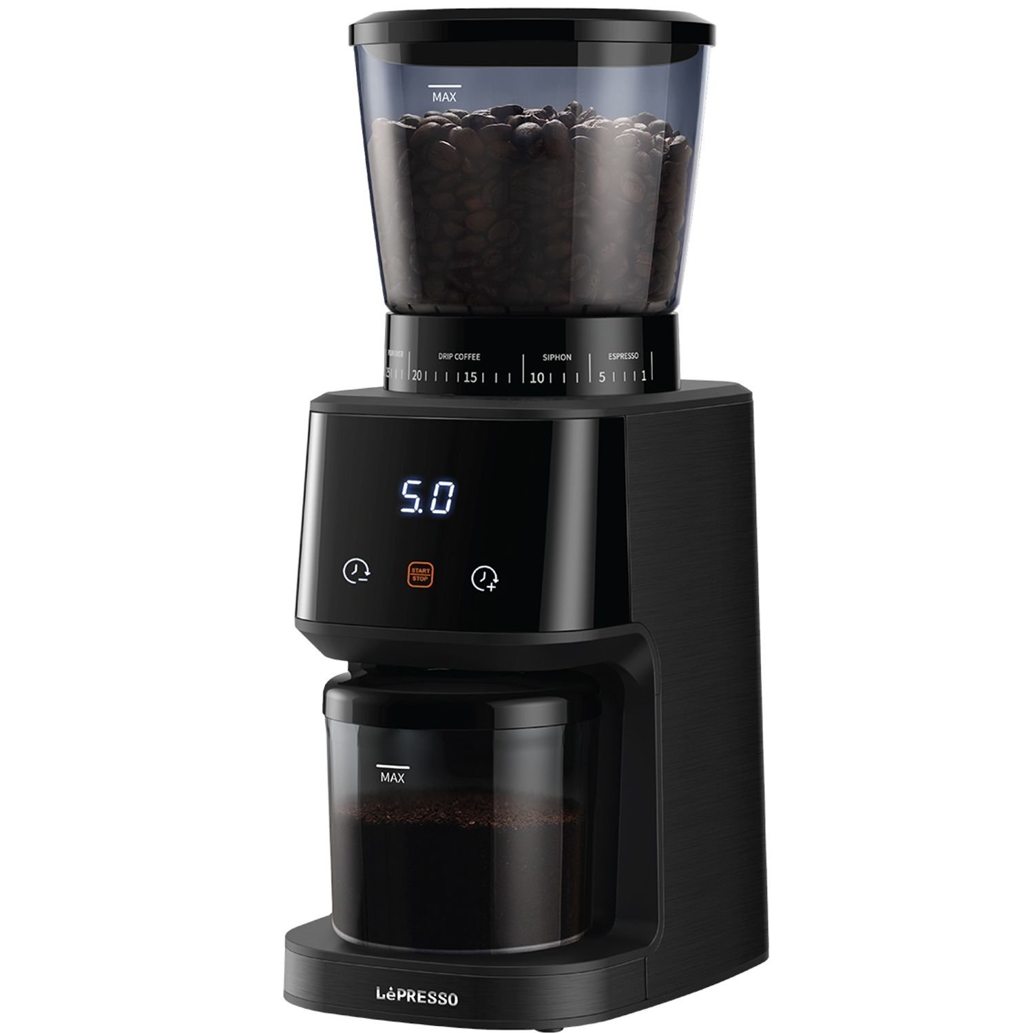 Lepresso Conical Burr Grinder - Black