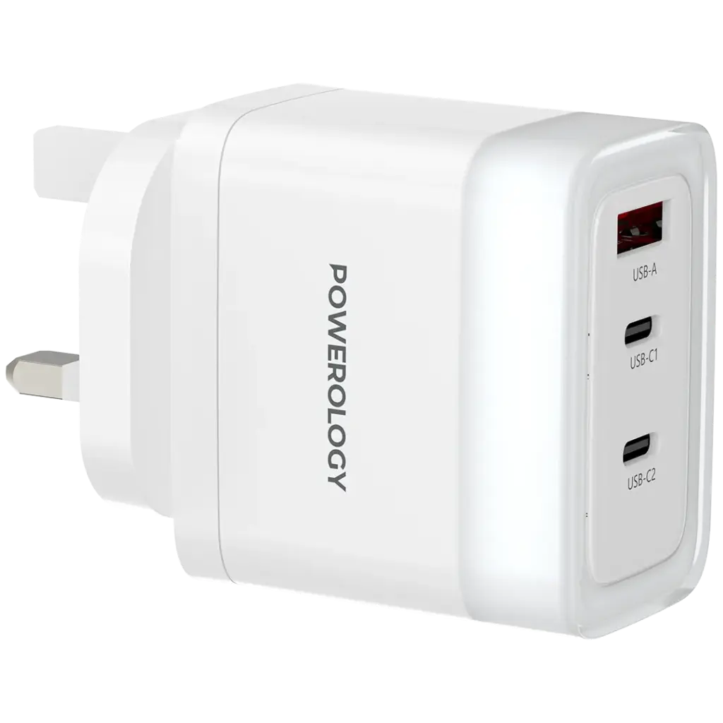 Powerology Lunex Series Fast Charging Adapter 65w- Blue